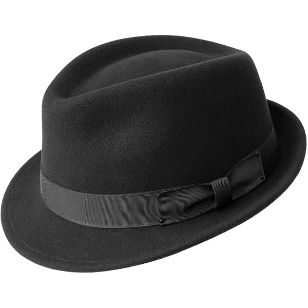 Bailey of Hollywood Gangster Fedora Black, Medium at Amazon Men's